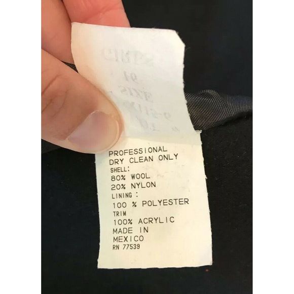 VTG Trilogi Collection Wool Over Coat Fur hood - Picture 5 of 7